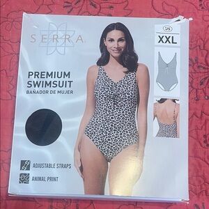 Serra Women's Premium Animal Print One Piece size xxl